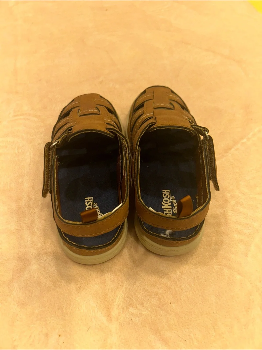 OshKosh B'gosh Brown Fisherman-Style Kids Sandals
